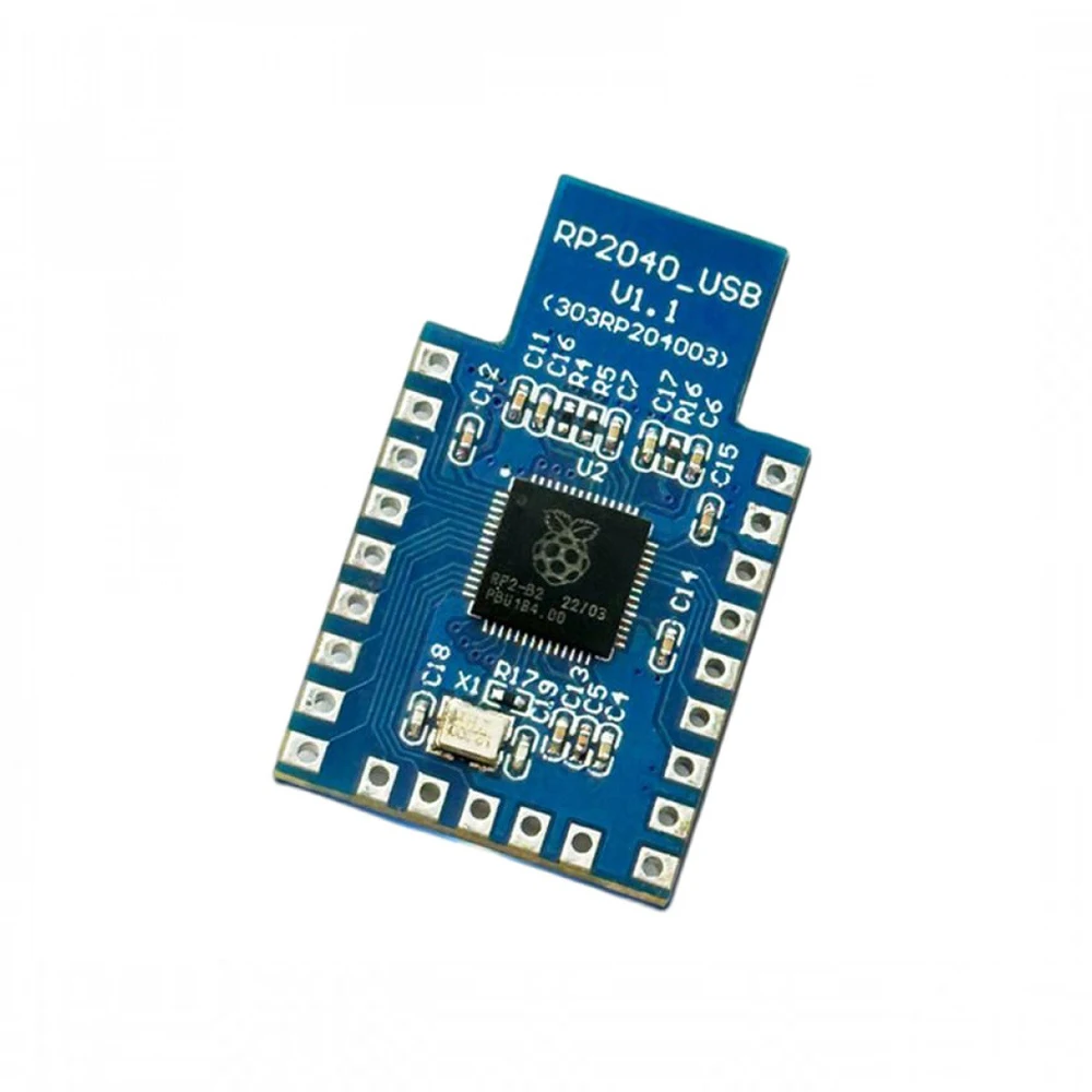 RP2040 USB Type-A Development Board 4MB Flash Microcontroller 2mm PCB Board Support MicroPython On-Board USB-A Male Port Compact
RP2040 USB Type-A Development Board 4MB Flash Microcontroller 2mm PCB Board Support MicroPython On-Board USB-A Male Port Compact