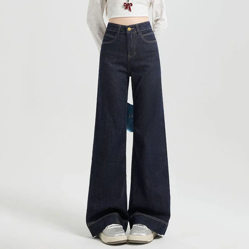 Spring Autumn Girls Korean Straight Jeans Female Popular High Waist Streetwear Denim Pants Chic Daily Wide Leg Casual Trousers
Spring Autumn Girls Korean Straight Jeans Female Popular High Waist Streetwear Denim Pants Chic Daily Wide Leg Casual Trousers