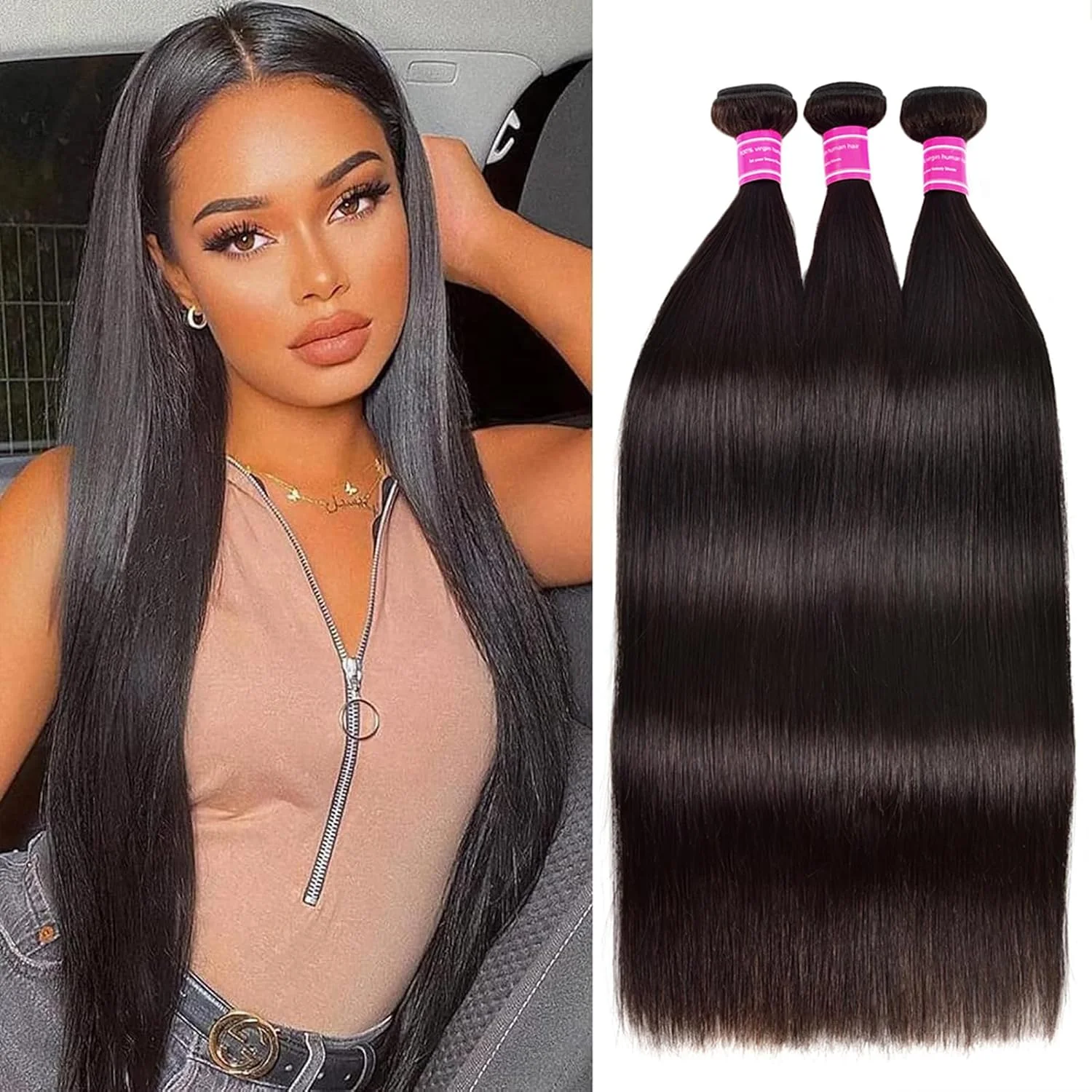 12A 40 Inch Bone Straight Human Hair Bundle Natural Black 1 3 4 5 Bundles Remy Unprocessed Virgin Raw Human Hair Extensions
12A 40 Inch Bone Straight Human Hair Bundle Natural Black 1 3 4 5 Bundles Remy Unprocessed Virgin Raw Human Hair Extensions