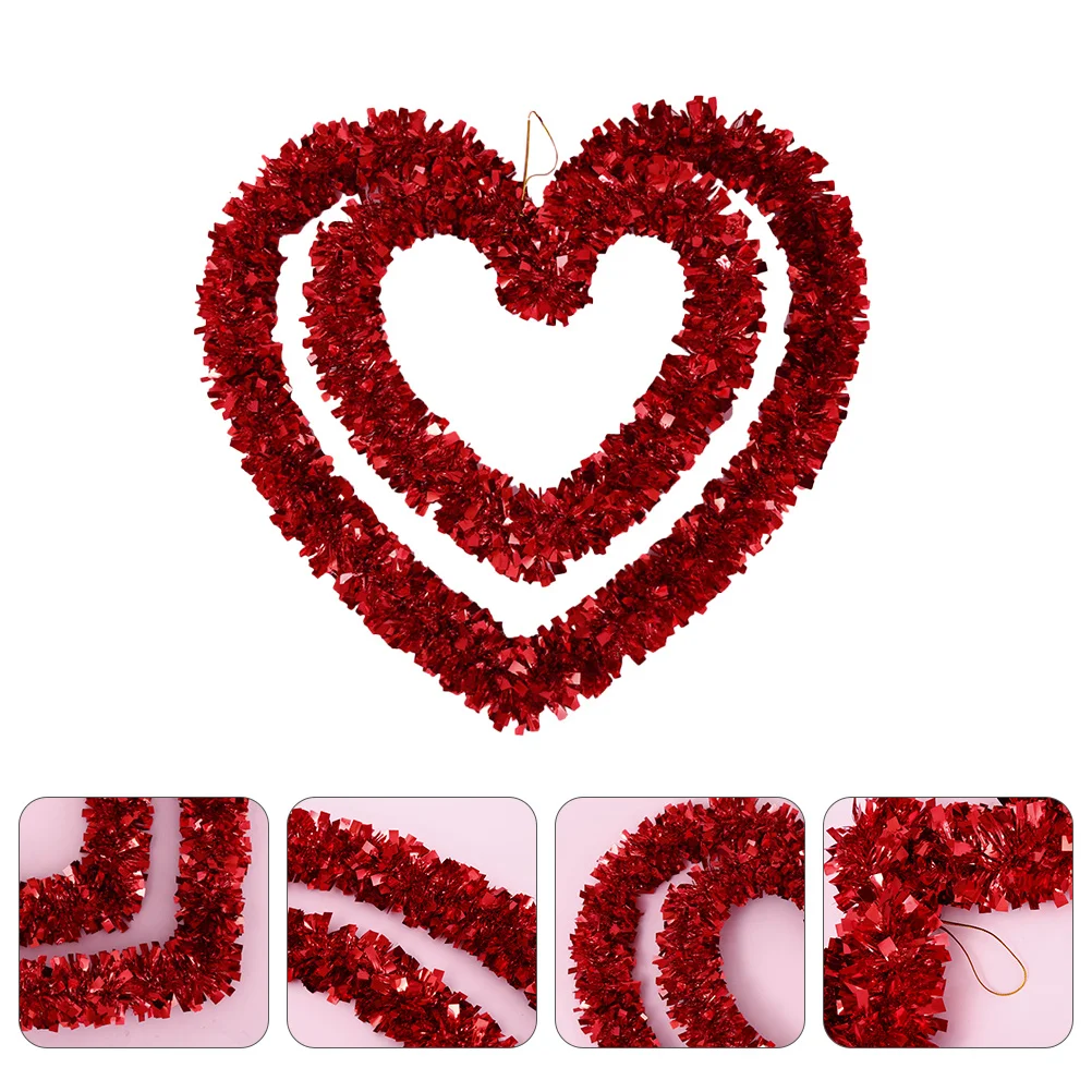 1Pcs Heart Shape Garland Valentine Wedding Door Hanging Decoration Marriage Room Scene Layout Lovely Pendant Decor
1Pcs Heart Shape Garland Valentine Wedding Door Hanging Decoration Marriage Room Scene Layout Lovely Pendant Decor