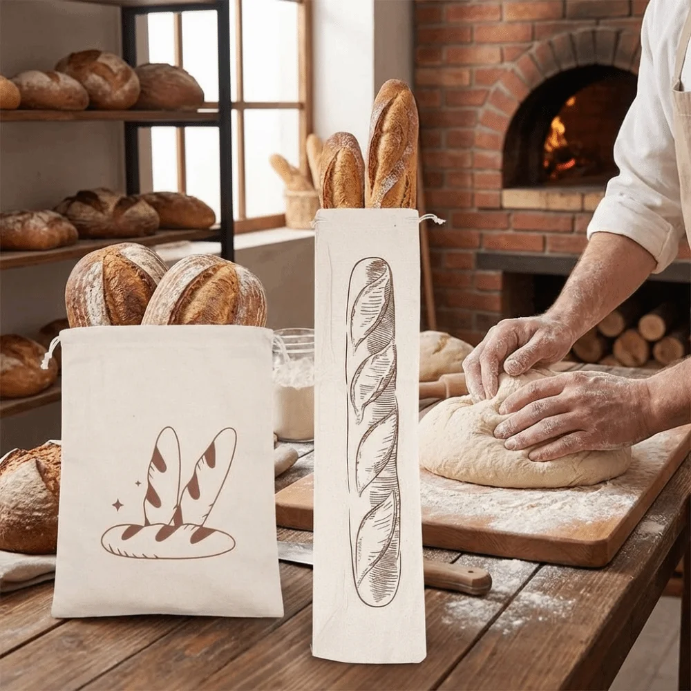2PCS Large Linen Bread Bag Fresh Keeping Reusable Drawstring Bread Bag Washable Eco Friendly Bread Storage Bags
2PCS Large Linen Bread Bag Fresh Keeping Reusable Drawstring Bread Bag Washable Eco Friendly Bread Storage Bags