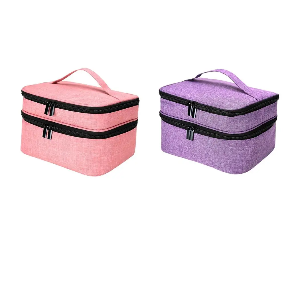 Портативная сумка для хранения лака для ногтей с двухслойным дизайном — вмещает 30 бутылок
Портативная сумка для хранения лака для ногтей с двухслойным дизайном — вмещает 30 бутылок