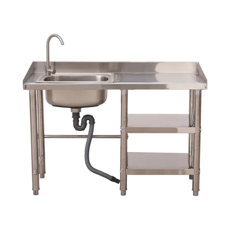 Stainless steel sink countertop integrated kitchen wash basin household with platform wash basin integrated with bracket single
Stainless steel sink countertop integrated kitchen wash basin household with platform wash basin integrated with bracket single