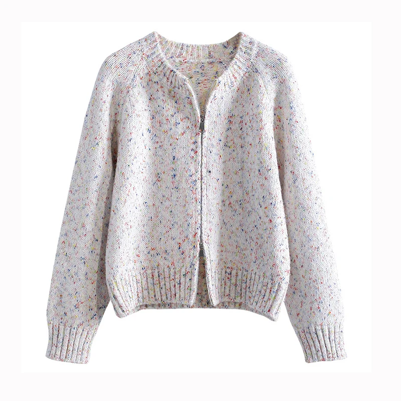 Vintage Zipper Sweater Jackets Female Autumn O Neck Loose Knitted Cardigan Women Casual Knitwear Women's Sweater Coat 2023
Vintage Zipper Sweater Jackets Female Autumn O Neck Loose Knitted Cardigan Women Casual Knitwear Women's Sweater Coat 2023