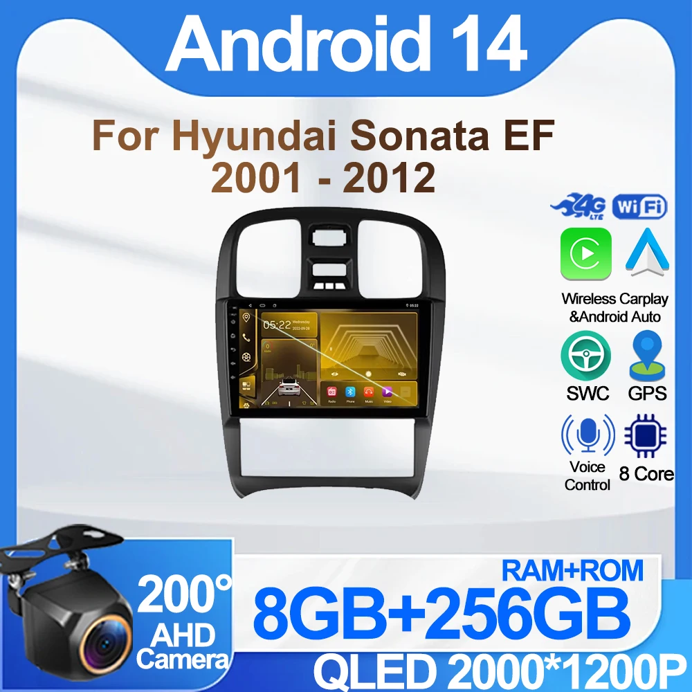 Car Radio For Hyundai Sonata EF 2001 - 2012 Carplay Dash Cam No 2din DVD GPS Navigation Rear Camera Multimedia Player 8 Core 5G
Car Radio For Hyundai Sonata EF 2001 - 2012 Carplay Dash Cam No 2din DVD GPS Navigation Rear Camera Multimedia Player 8 Core 5G