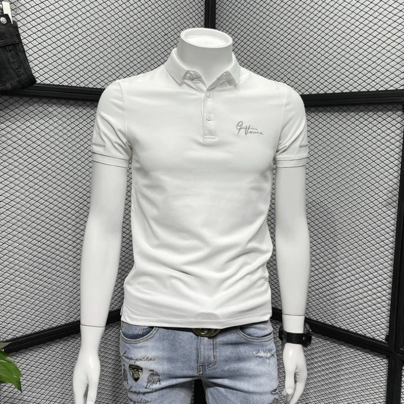Men's Polo Shirt Short Sleeve Summer Pure Color Casual Button T-Shirt Slim Fit Turn Down Collar Streetwear
Men's Polo Shirt Short Sleeve Summer Pure Color Casual Button T-Shirt Slim Fit Turn Down Collar Streetwear