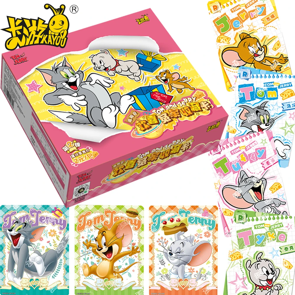 New Original Kayou Tom and Jerry Collection Cards American Comedy Animation Happy Enemy Series Cartoon Characters Cards Gifts
New Original Kayou Tom and Jerry Collection Cards American Comedy Animation Happy Enemy Series Cartoon Characters Cards Gifts