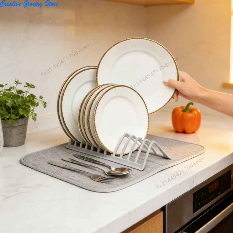 Kitchen Table Placemat Dish Rack Nylon Easy to Clean Foldable Rack Dish Cup Holder for Utensils Mug Cup Plates
Kitchen Table Placemat Dish Rack Nylon Easy to Clean Foldable Rack Dish Cup Holder for Utensils Mug Cup Plates