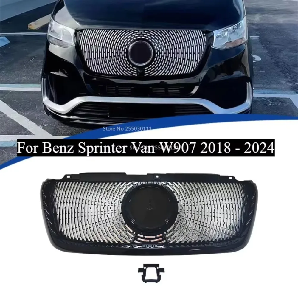 Para Benz Sprinter Van W907 2018 a 2024 estilo estrella rejilla de carreras delantera Facelift parachoques superior malla parril
Para Benz Sprinter Van W907 2018 a 2024 estilo estrella rejilla de carreras delantera Facelift parachoques superior malla parril
