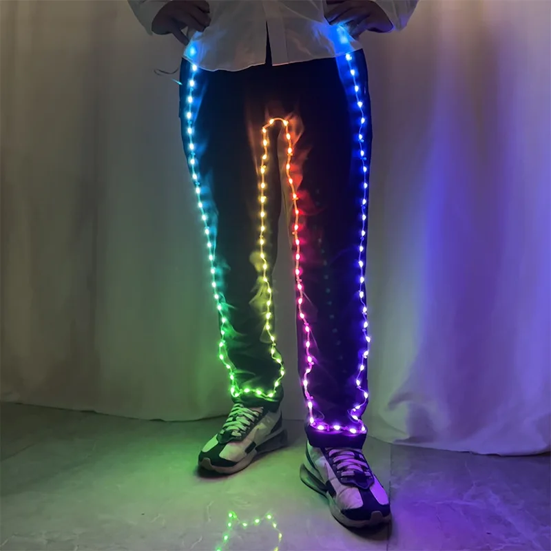 Светящиеся LED-штаны для мужчин, светящиеся брюки для ночных клубов, диджеев, вечеринок, рейвов, LED-костюм для танцев, хип-хоп, ночных шоу
Светящиеся LED-штаны для мужчин, светящиеся брюки для ночных клубов, диджеев, вечеринок, рейвов, LED-костюм для танцев, хип-хоп, ночных шоу