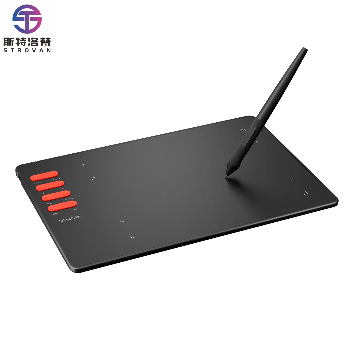 T505PRO 16384 Pressure Level Customizable Express Keys Digital Drawing Pen Graphic Tablet