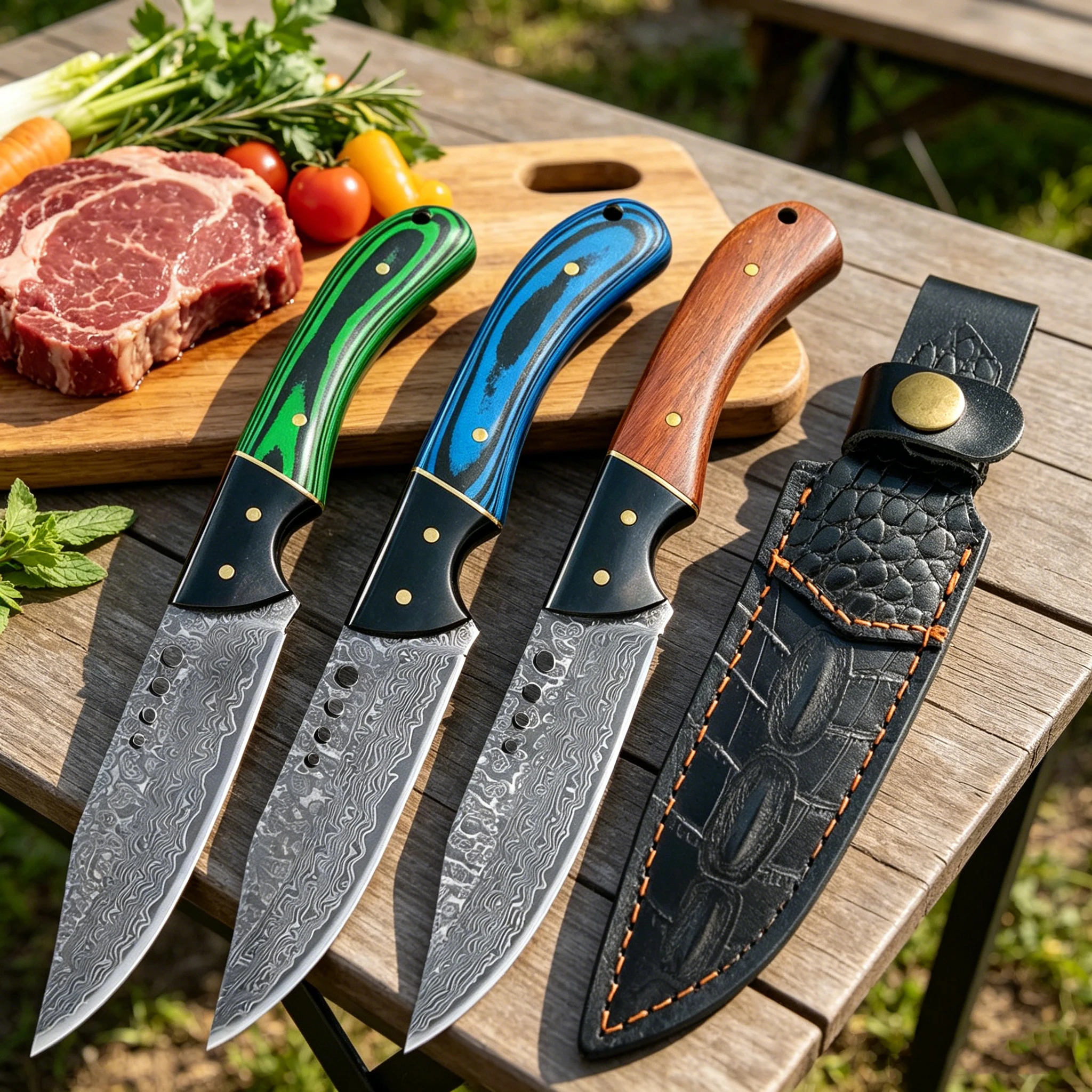 Premium Damascus Steel Full Tang Outdoor Knife Hand-Forged Hunting Survival Knife with Sheath Ultra Sharp Camping Utility Knife
Premium Damascus Steel Full Tang Outdoor Knife Hand-Forged Hunting Survival Knife with Sheath Ultra Sharp Camping Utility Knife