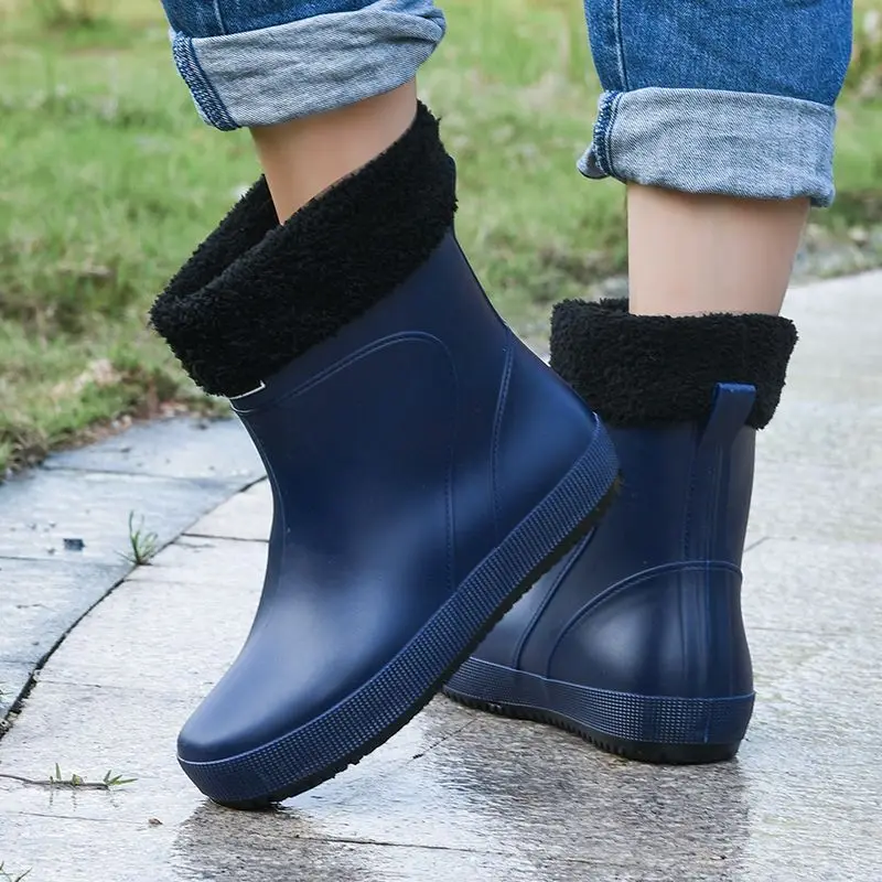 Fleece-lined Male Shoes Work Biker Autumn Winter Garden Original Comfortable Rainy Day Galoshes for City Rubber Men's Rain Boots
Fleece-lined Male Shoes Work Biker Autumn Winter Garden Original Comfortable Rainy Day Galoshes for City Rubber Men's Rain Boots