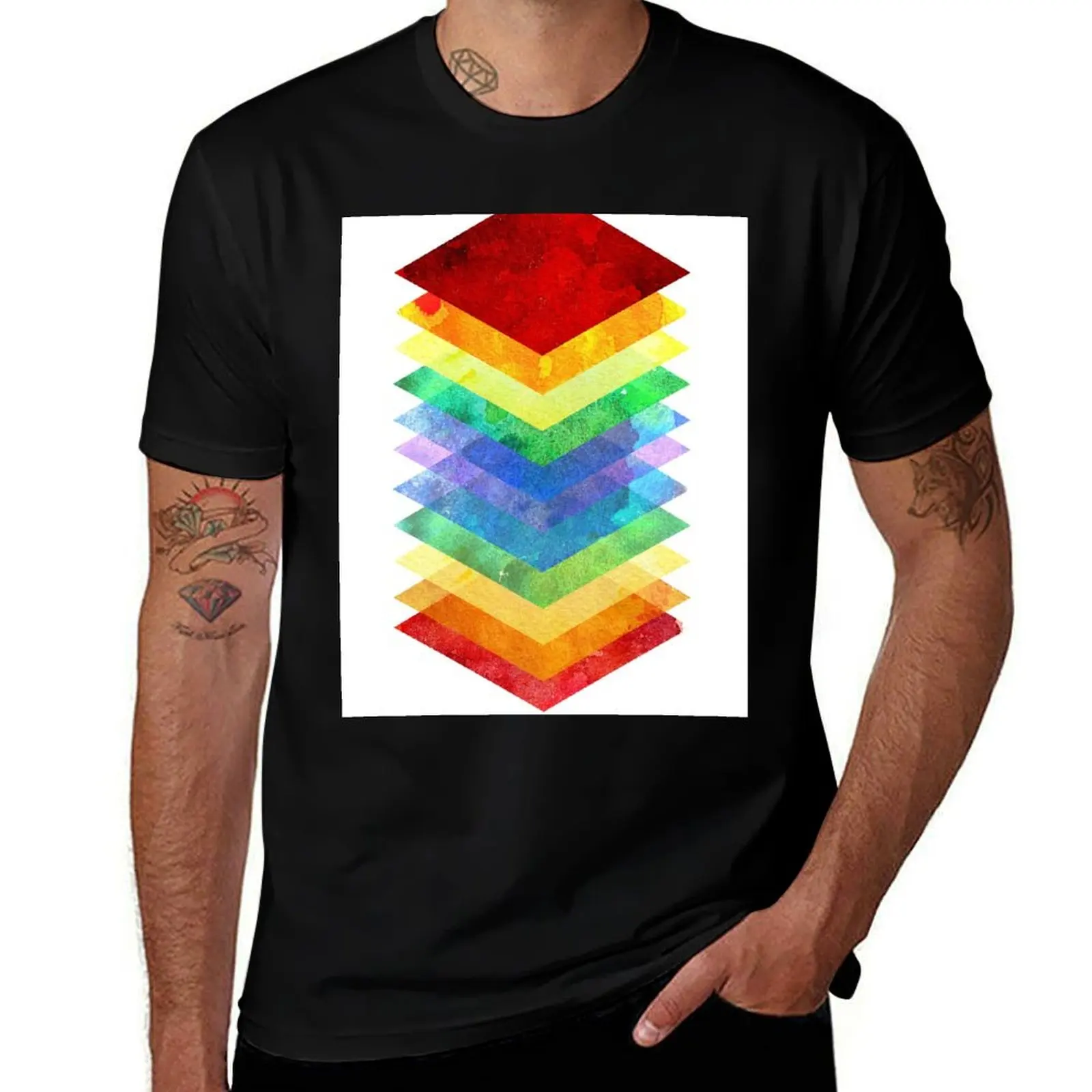 Abstract Rainbow Diamond Design T-Shirt cotton t shirt man t shirt man casual t shirts for man cotton funny T-Shirt
Abstract Rainbow Diamond Design T-Shirt cotton t shirt man t shirt man casual t shirts for man cotton funny T-Shirt