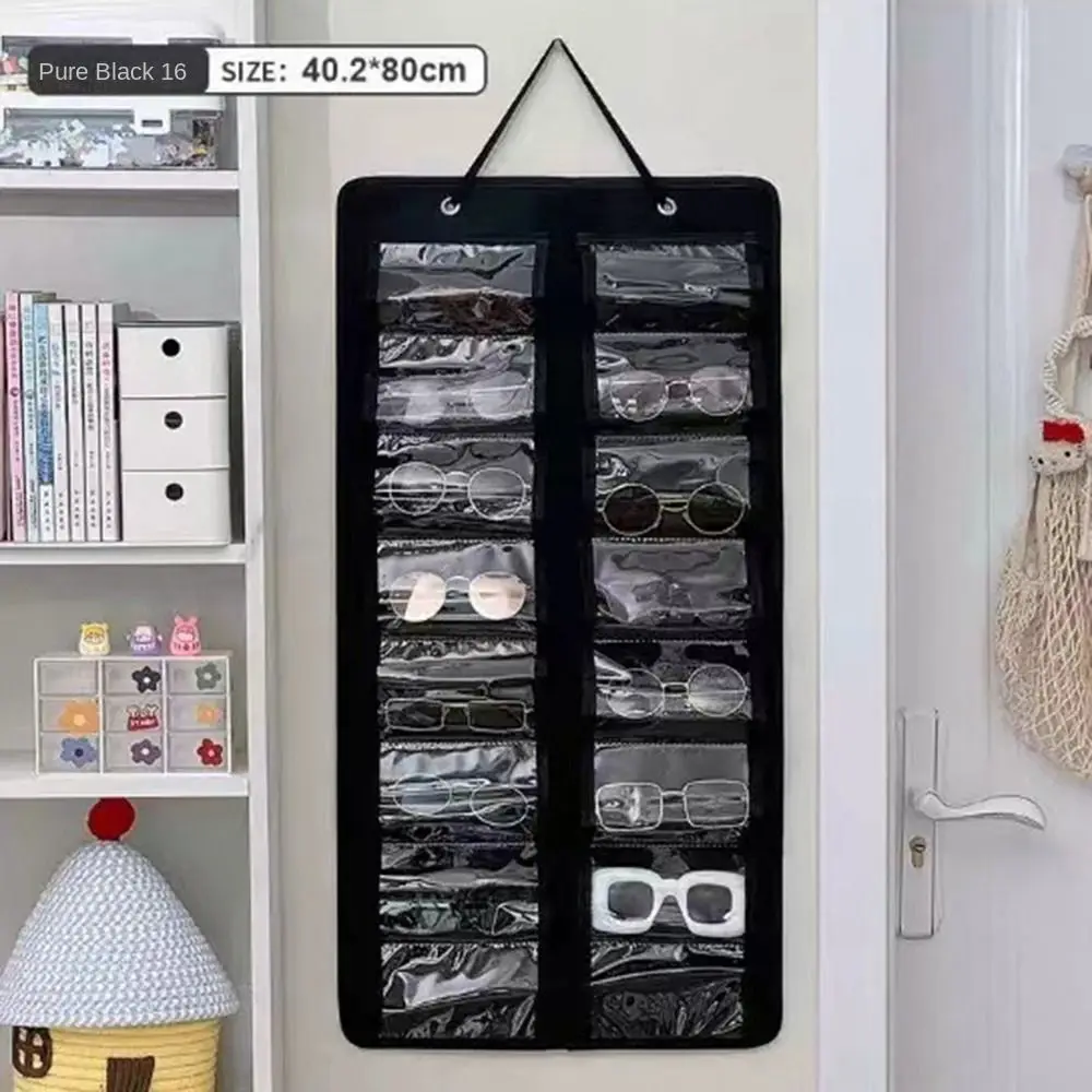 16 Slots Sunglasses Storage Hanging Bag Dust Proof Wall Mounted Glasses Display Rack Foldable Visible Sunglasses Storage Holder
16 Slots Sunglasses Storage Hanging Bag Dust Proof Wall Mounted Glasses Display Rack Foldable Visible Sunglasses Storage Holder
