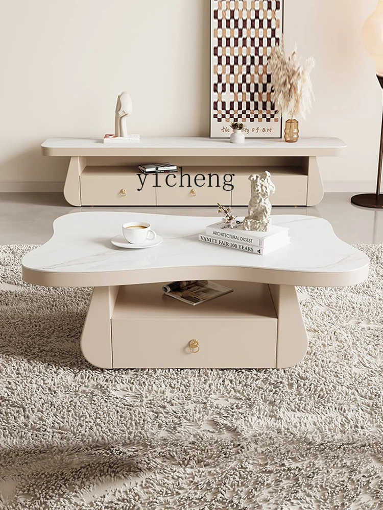 HYS simple special-shaped rock slab coffee table living room bedroom size apartment floor tea table TV cabinet
HYS simple special-shaped rock slab coffee table living room bedroom size apartment floor tea table TV cabinet