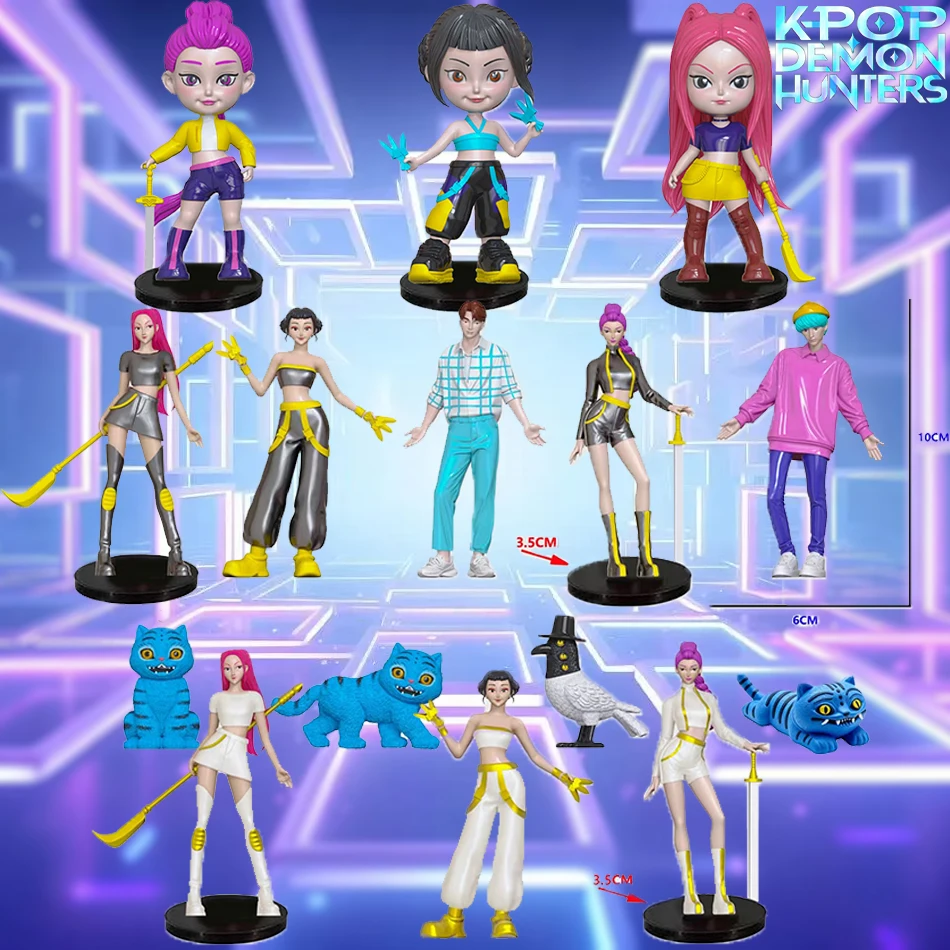 New Kpop Demon Hunters Anime Figure Toys Cute PVC Movable Joints Action Figure Model Dolls Kids Birthday Decoration Toy Gifts
New Kpop Demon Hunters Anime Figure Toys Cute PVC Movable Joints Action Figure Model Dolls Kids Birthday Decoration Toy Gifts
