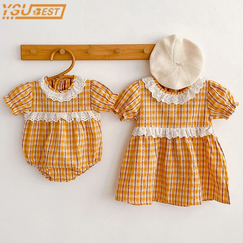 Princess Summer Girls Short Sleeves Romper Baby Girl Floral Dresses Cotton Romper Toddler Infant Baby Girl Sister Clothes
Princess Summer Girls Short Sleeves Romper Baby Girl Floral Dresses Cotton Romper Toddler Infant Baby Girl Sister Clothes