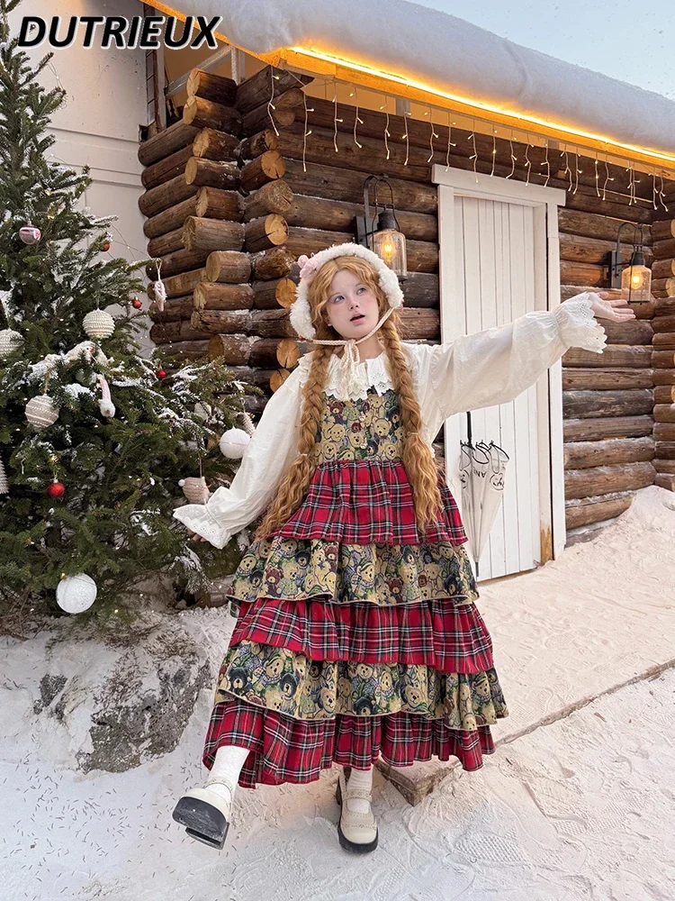Japanese Style 2025 New Vintage Lace Lady Lolita Dress Sweet and Cute Gashion Casual Mid-length Dresses for Women
Japanese Style 2025 New Vintage Lace Lady Lolita Dress Sweet and Cute Gashion Casual Mid-length Dresses for Women