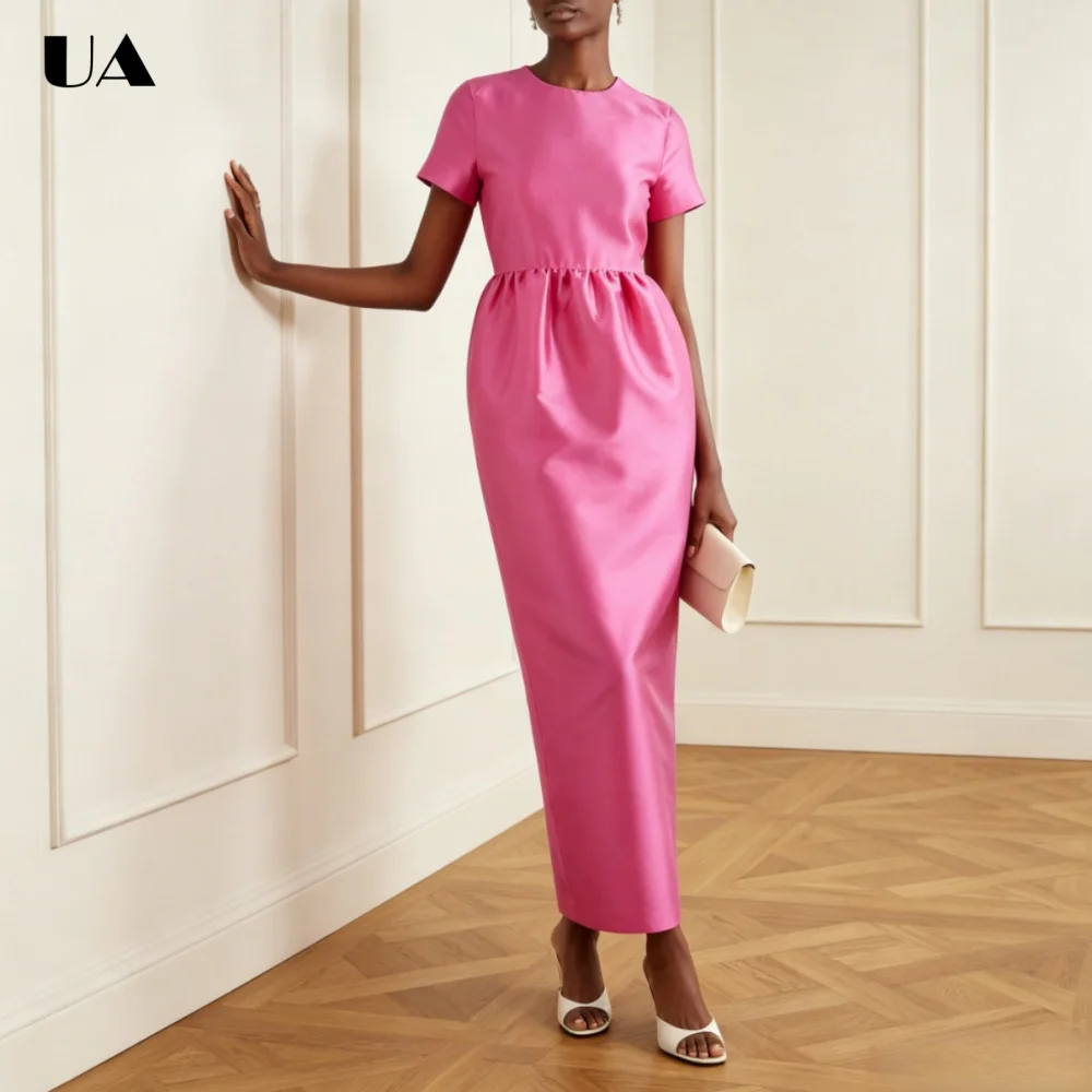 ULBYANRY Customized Satin O-neck Prom Dress for Woman Elegant Solid Short Sleeve Evening Dress Simple Waist-chiching Ball Gown
ULBYANRY Customized Satin O-neck Prom Dress for Woman Elegant Solid Short Sleeve Evening Dress Simple Waist-chiching Ball Gown