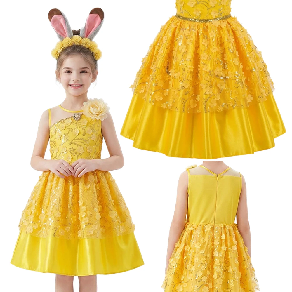 Fantasia Rabbit Judy Hopps Cosplay Youth Dress Cartoon Zoo Disfraz Costume Teen 6 to 14 Years Halloween Carnival Party Clothes
Fantasia Rabbit Judy Hopps Cosplay Youth Dress Cartoon Zoo Disfraz Costume Teen 6 to 14 Years Halloween Carnival Party Clothes