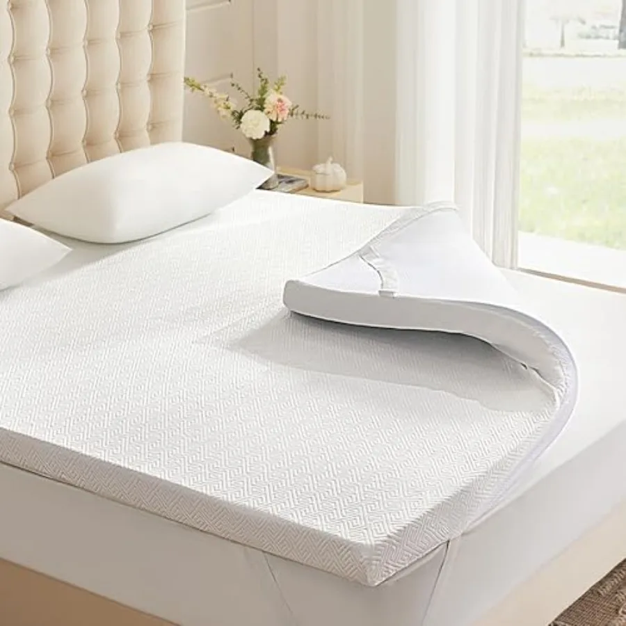 Eiayeebil Memory Foam Mattress Topper Memory Foam Pad with Removable and Washable Cover Bed Topper for Back Pa Non-Slip Ventila
Eiayeebil Memory Foam Mattress Topper Memory Foam Pad with Removable and Washable Cover Bed Topper for Back Pa Non-Slip Ventila