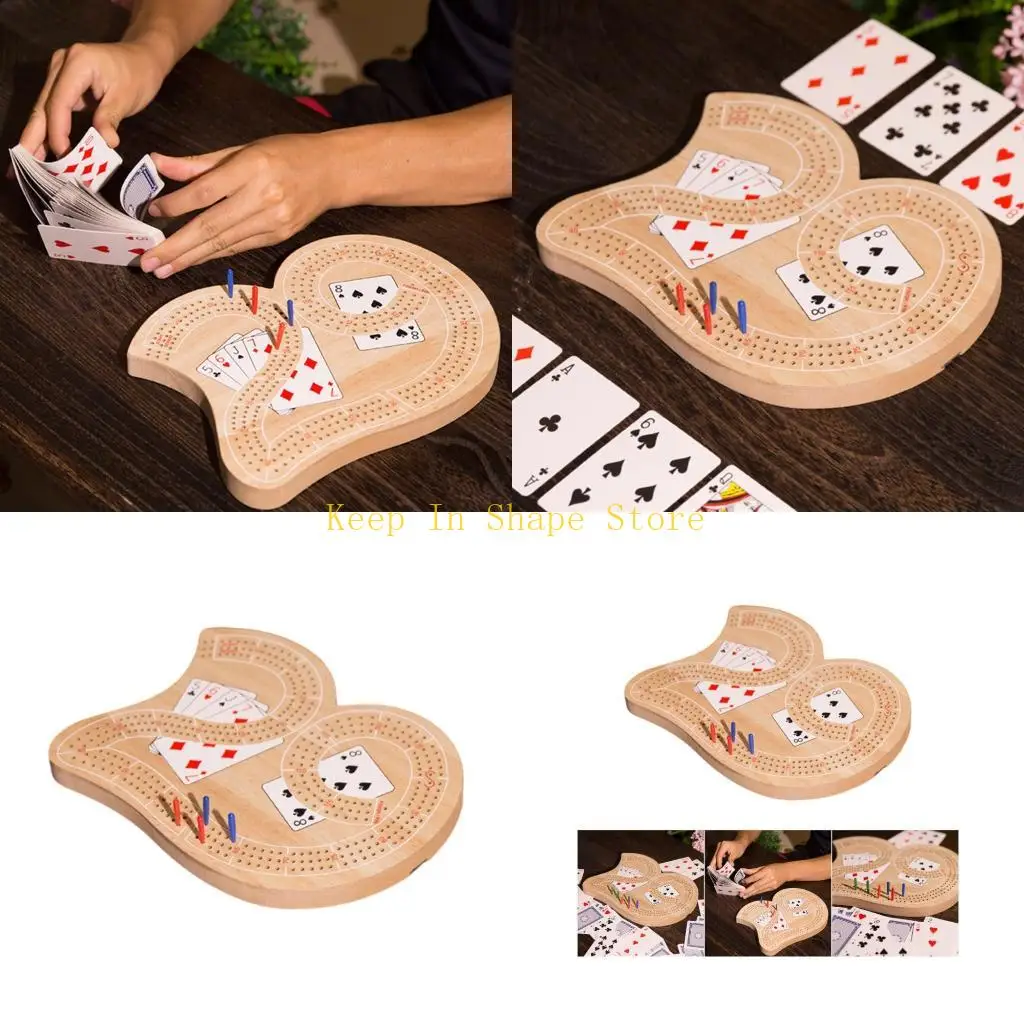 U1JC Wooden Cribbage Board Game With Digital Number Design Strategy Cards Game
U1JC Wooden Cribbage Board Game With Digital Number Design Strategy Cards Game