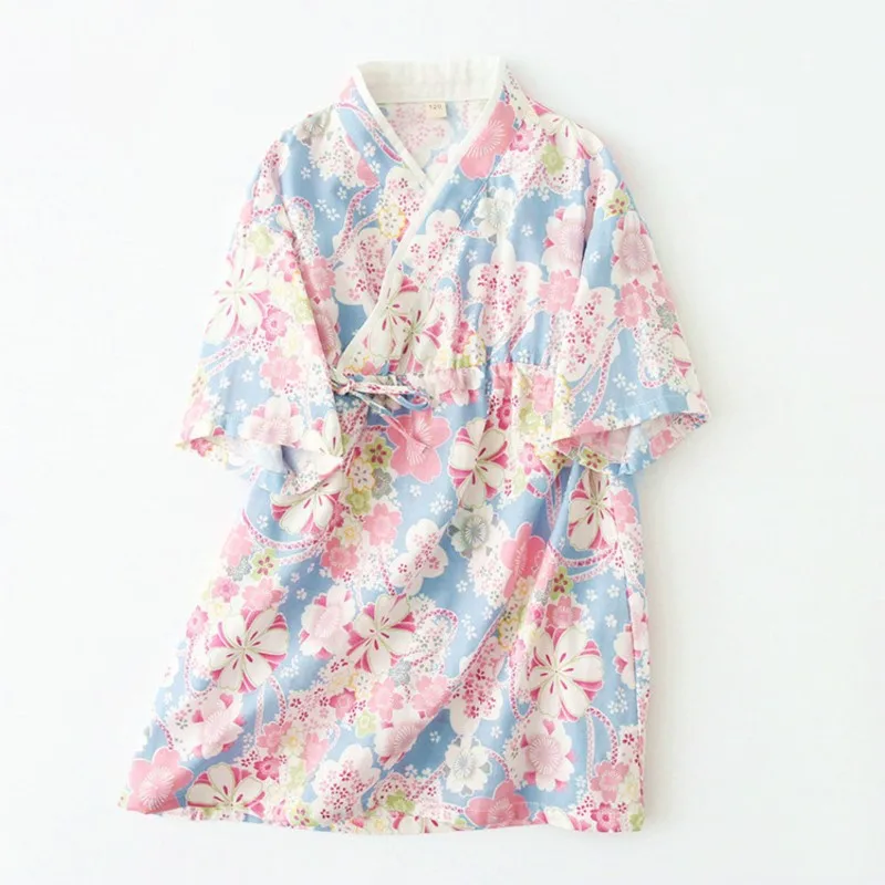 Japanese Children'S Kimono Yukata Long-Sleeved Nightdress Baby Cotton Sleepwear Kids Print Comfortable Home Nightdress LC829
Japanese Children'S Kimono Yukata Long-Sleeved Nightdress Baby Cotton Sleepwear Kids Print Comfortable Home Nightdress LC829