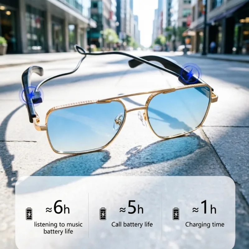 AI Smart Glasses New Fashion Smart Glasses Earphone 2 In 1 Wireless Blue Tooth HD Call Remote Control Photography
AI Smart Glasses New Fashion Smart Glasses Earphone 2 In 1 Wireless Blue Tooth HD Call Remote Control Photography