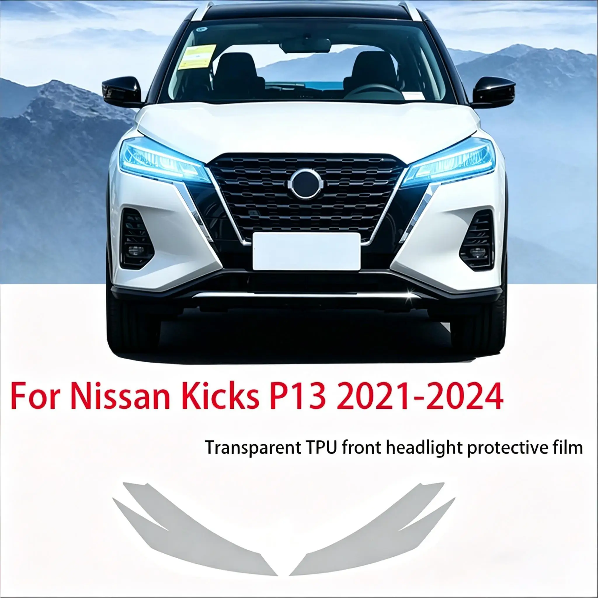 Fit for Nissan Kicks P13 2021-2024 Transparent Smoked Black TPU Headlight Film Anti-Scratch Pre Cut Vinyl Full Protective Sticke
Fit for Nissan Kicks P13 2021-2024 Transparent Smoked Black TPU Headlight Film Anti-Scratch Pre Cut Vinyl Full Protective Sticke