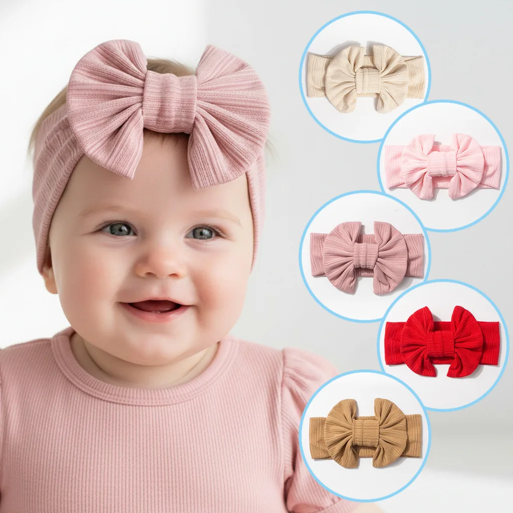 Rib Knit Bow Baby Headbands Soft Elastic Hair Bands For Girls Daily Wear Photoshoot Hair Accessory
Rib Knit Bow Baby Headbands Soft Elastic Hair Bands For Girls Daily Wear Photoshoot Hair Accessory