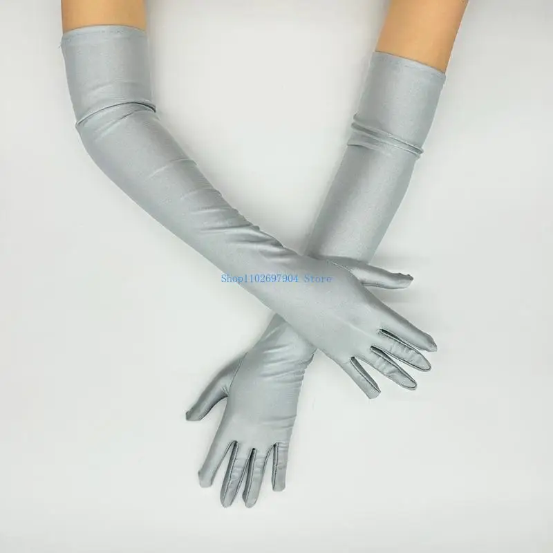 N7YF Satined Gloves 1920s Theme Party Gloves Long Length Gloves for Stage Performances
N7YF Satined Gloves 1920s Theme Party Gloves Long Length Gloves for Stage Performances