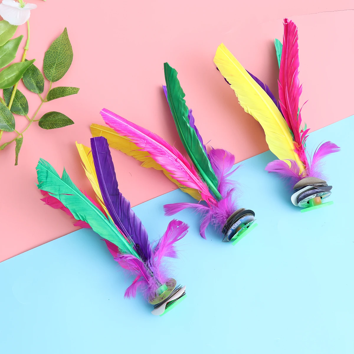 12 Pcs Colorful Rubber Foot Kicking Shuttlecock Traditional Chinese Jianzi Toy Portable Indoor Outdoor Playing Kids
12 Pcs Colorful Rubber Foot Kicking Shuttlecock Traditional Chinese Jianzi Toy Portable Indoor Outdoor Playing Kids