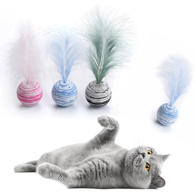 1pc Funny Cat Toy EVA Material Starry Sky Texture Colorful Feathers Ball Toy Kitten Puppy Interactive Chasing Toys Pet Supplies
1pc Funny Cat Toy EVA Material Starry Sky Texture Colorful Feathers Ball Toy Kitten Puppy Interactive Chasing Toys Pet Supplies