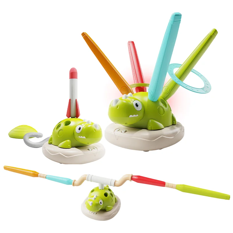 Outdoor Sports Toys Dinosaur Machine Set Toys Rotating Ring Tossing Skipping Rope Rocket Launcher Children's Play Equipment
Outdoor Sports Toys Dinosaur Machine Set Toys Rotating Ring Tossing Skipping Rope Rocket Launcher Children's Play Equipment