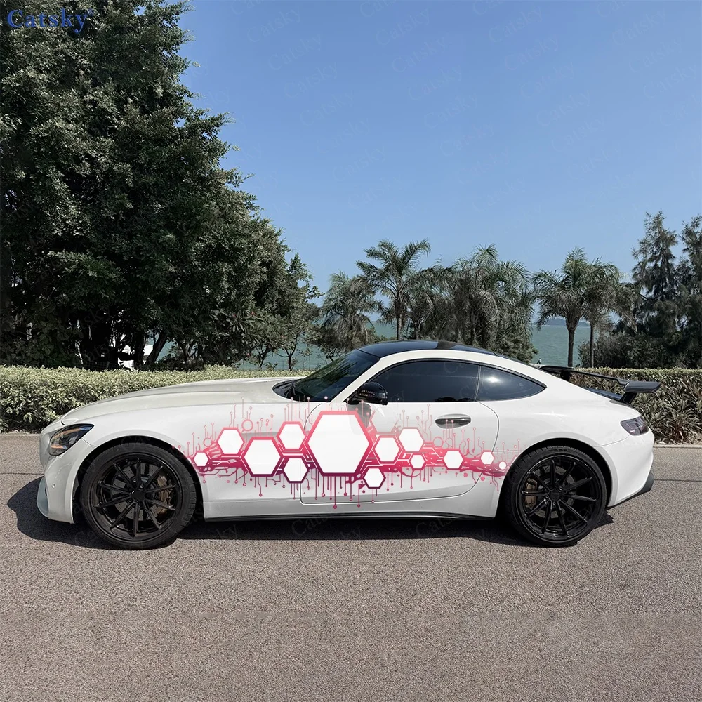 2Pcs Hexagonal in Pink and White Car Body Side Stickers, Automotive Door Side Graphics for Cars, Car Decoration Accessory
2Pcs Hexagonal in Pink and White Car Body Side Stickers, Automotive Door Side Graphics for Cars, Car Decoration Accessory