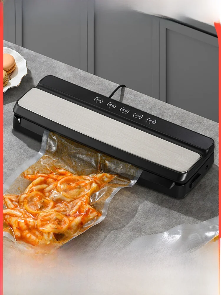 Малый вакуумный упаковщик из нержавеющей стали для пищевых продуктов, инструмент для домашней кухни ZK-885
Малый вакуумный упаковщик из нержавеющей стали для пищевых продуктов, инструмент для домашней кухни ZK-885