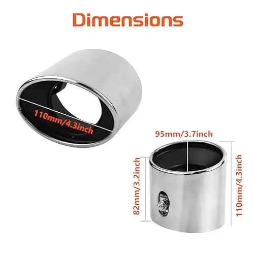 Chrome-Plated Stainless Steel Exhaust Tip For Sedan 2008–2012, Bolt-On Fitment
Chrome-Plated Stainless Steel Exhaust Tip For Sedan 2008–2012, Bolt-On Fitment