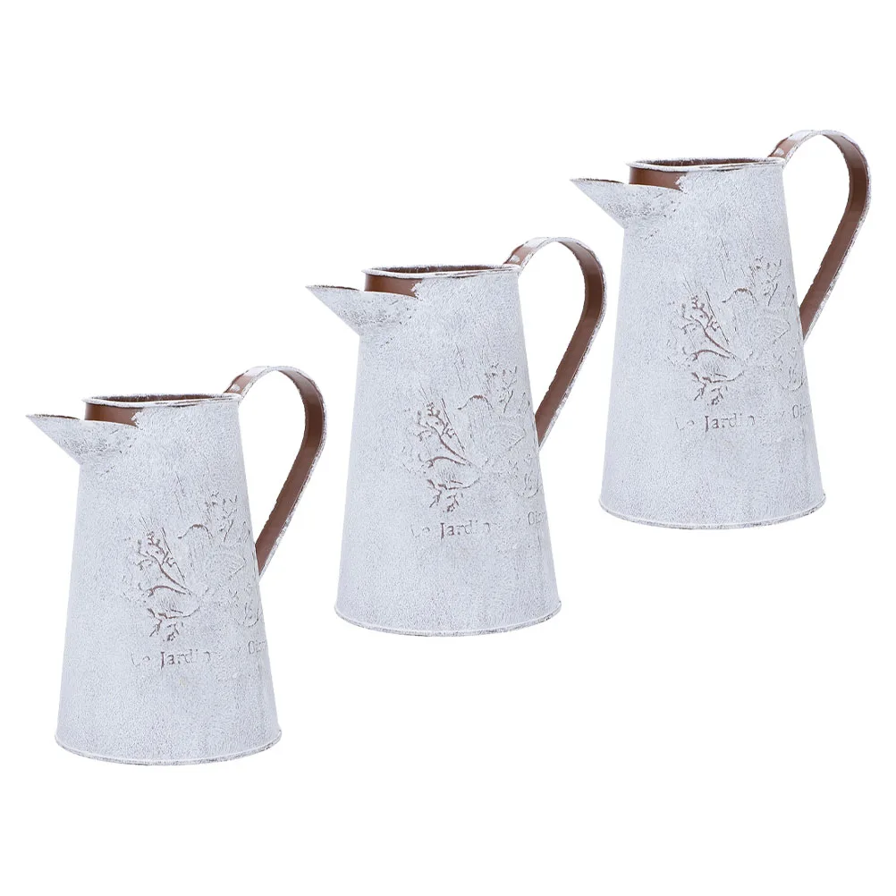 3 Pcs Flower Bucket Dried Flowers Tin Iron Plant Retro Adornment Vintage Home Bedroom Garden Decor Kettle Spraying Water Smooth
3 Pcs Flower Bucket Dried Flowers Tin Iron Plant Retro Adornment Vintage Home Bedroom Garden Decor Kettle Spraying Water Smooth