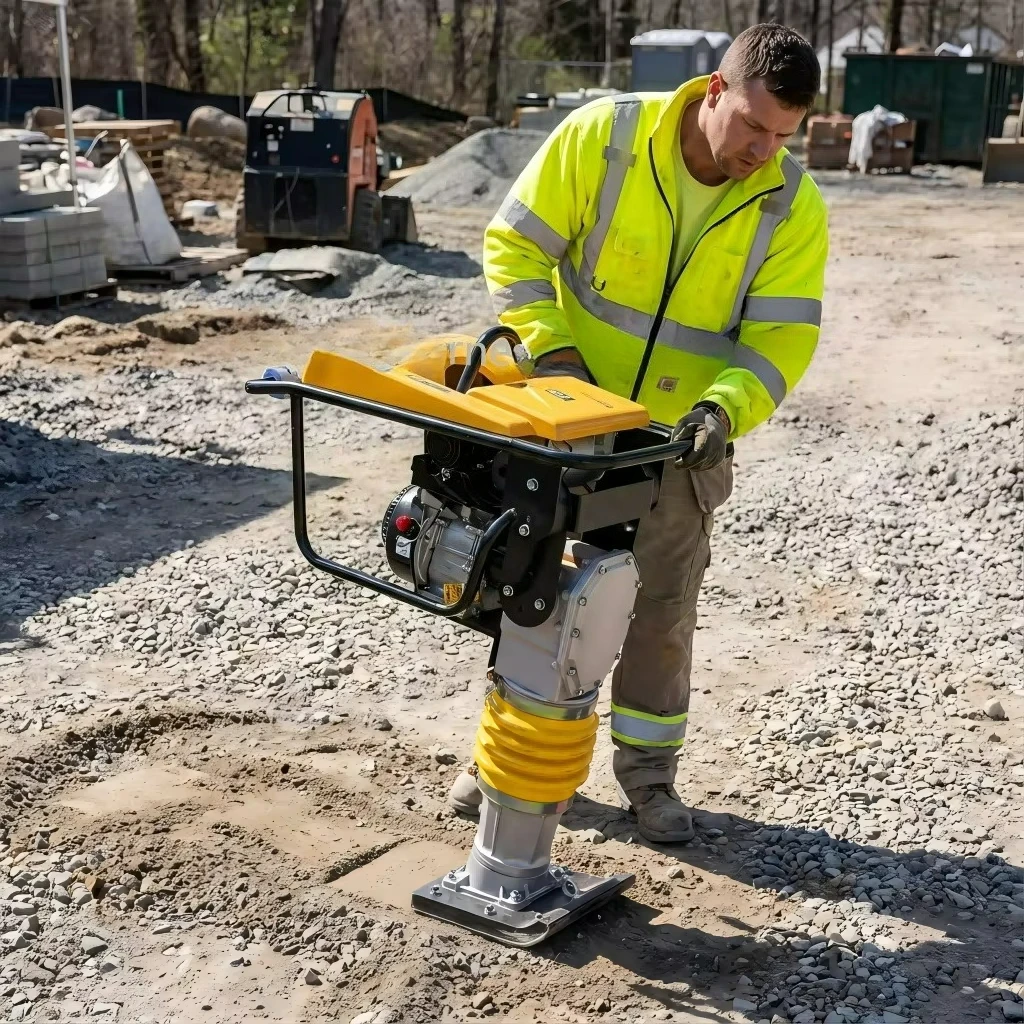 Best-selling G a s o l i n e Tamping Rammer 75 NM Ultra-Powerful Vibration Force for Asphalt Gravel Road Construction With CE
Best-selling G a s o l i n e Tamping Rammer 75 NM Ultra-Powerful Vibration Force for Asphalt Gravel Road Construction With CE
