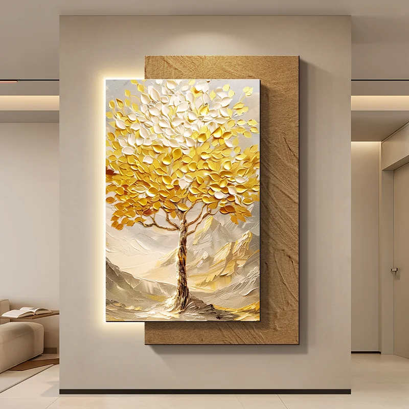 Fortune tree porch decorative light painting wabi Sabi corridor corridor texture mural light vertical version living room sofa b
Fortune tree porch decorative light painting wabi Sabi corridor corridor texture mural light vertical version living room sofa b