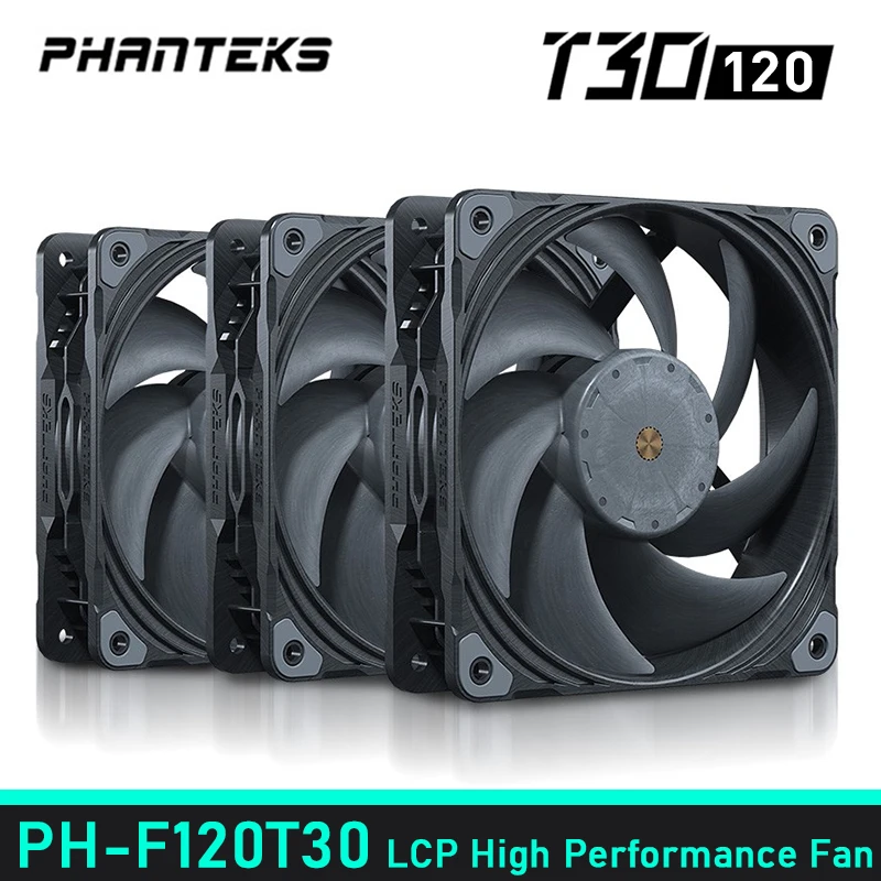 PHANTEKS T30 PH-F120T30 Industrial Grade High Pressure PWM Water Air Cooling Fan Dual Vapo Bearing 120X120X30MM Powerful Cooler
PHANTEKS T30 PH-F120T30 Industrial Grade High Pressure PWM Water Air Cooling Fan Dual Vapo Bearing 120X120X30MM Powerful Cooler