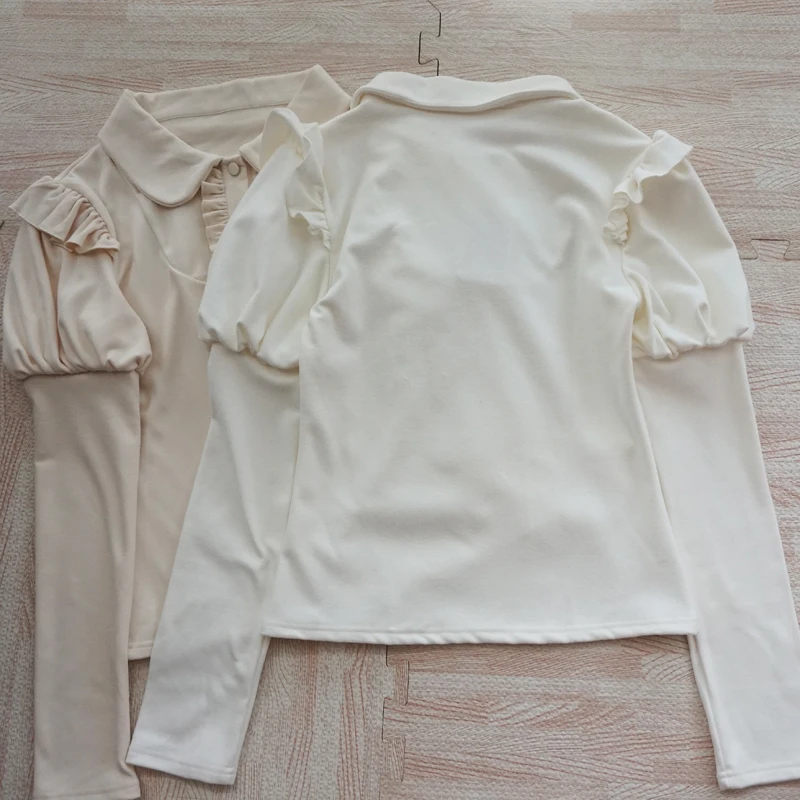 Lolita Autumn Winter Long-sleeved Doll Collar Sweet Cute Inner Soft Cute Girl Versatile German Velvet Bottoming Shirt for Women
Lolita Autumn Winter Long-sleeved Doll Collar Sweet Cute Inner Soft Cute Girl Versatile German Velvet Bottoming Shirt for Women