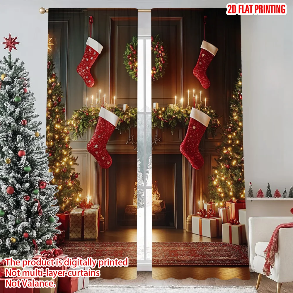 2pcs 2D flat printing Merry Christmas Popular Curtain Christmas fireplace 1 Fabric Without Electricity Spring Party & Holiday
2pcs 2D flat printing Merry Christmas Popular Curtain Christmas fireplace 1 Fabric Without Electricity Spring Party & Holiday
