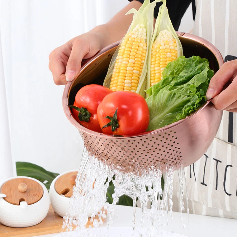 Kitchen Utensils Thickened 304 Stainless Steel Draining Basket Oblique Fruit Basin Drain Basket Washing Rice Sieve Filter Basket
Kitchen Utensils Thickened 304 Stainless Steel Draining Basket Oblique Fruit Basin Drain Basket Washing Rice Sieve Filter Basket