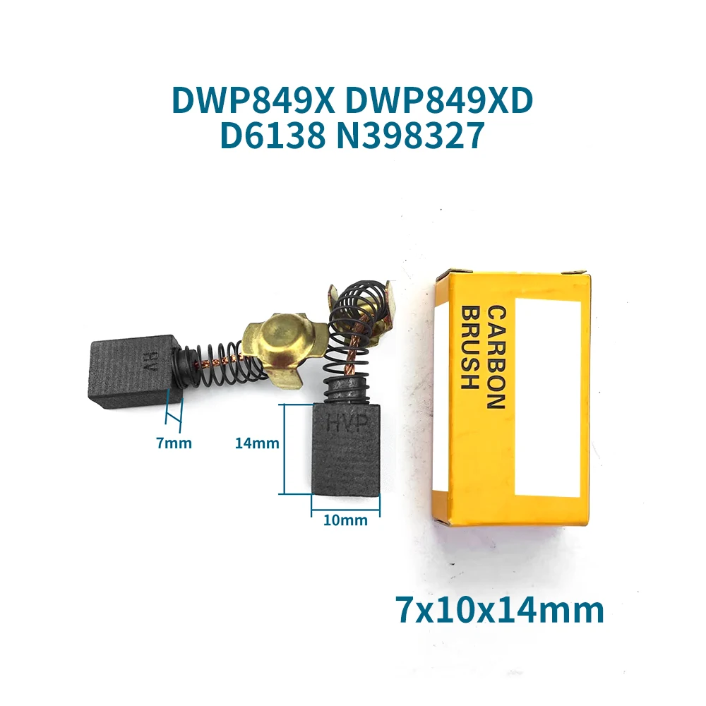 N398327 Carbon brush for DEWALT DWP849X DWP849XD D6138 Polishing Machine Carbon Brush Car Waxing Machine Power Tools Replacement
N398327 Carbon brush for DEWALT DWP849X DWP849XD D6138 Polishing Machine Carbon Brush Car Waxing Machine Power Tools Replacement