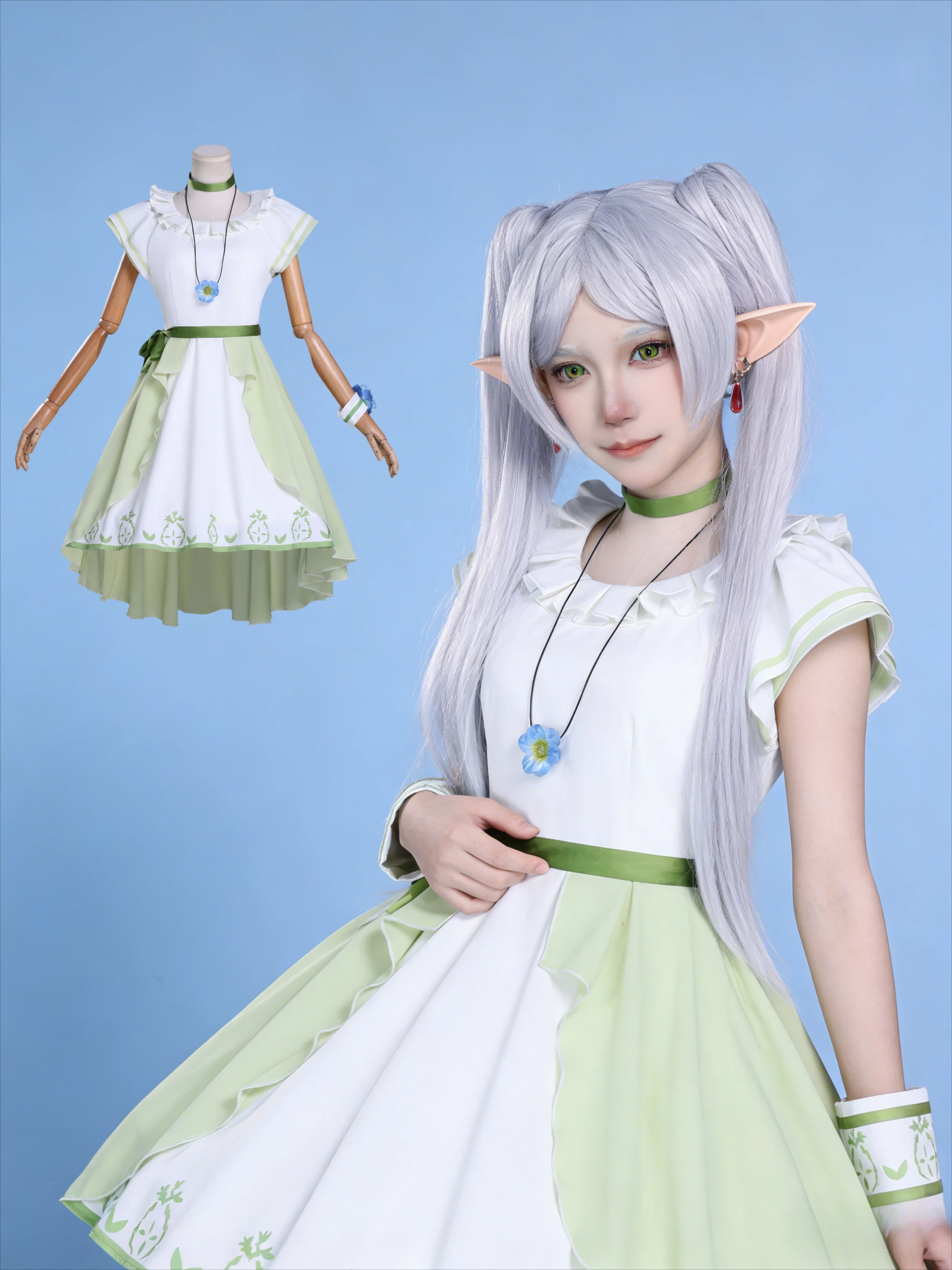 Anime Frieren: Beyond Journey's End Cosplay Costume White Princess Dress Daily Skirt Wig Woman Cute Leisure Suit Halloween Party
Anime Frieren: Beyond Journey's End Cosplay Costume White Princess Dress Daily Skirt Wig Woman Cute Leisure Suit Halloween Party