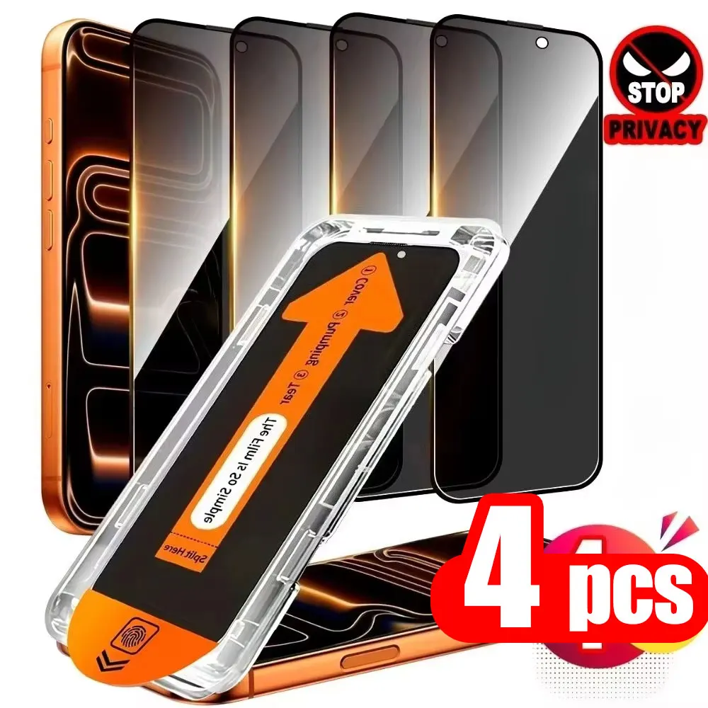 1-4PCS Privacy Easy Install Tempered Glass For iPhone 17 Pro Max 17 16 15 Pro 13 14 12 11 6 16e 7 Plus 8 SE Air Screen Protector
1-4PCS Privacy Easy Install Tempered Glass For iPhone 17 Pro Max 17 16 15 Pro 13 14 12 11 6 16e 7 Plus 8 SE Air Screen Protector