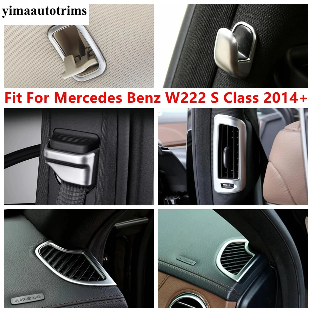 Dashboard Air AC Vent Outlet / Hook / Seat Belt Buckle Cover Trim Matte Accessories Interior For Benz W222 S Class 2014 - 2020
Dashboard Air AC Vent Outlet / Hook / Seat Belt Buckle Cover Trim Matte Accessories Interior For Benz W222 S Class 2014 - 2020