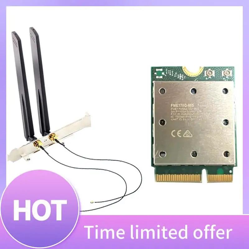 ABFN-Upgrad Tri Band FME-865 Wireless Wifi Card Bluetooth 5.4 2.4G/5G/6Ghz Wireless Network Adapter With Antenna For Win11
ABFN-Upgrad Tri Band FME-865 Wireless Wifi Card Bluetooth 5.4 2.4G/5G/6Ghz Wireless Network Adapter With Antenna For Win11